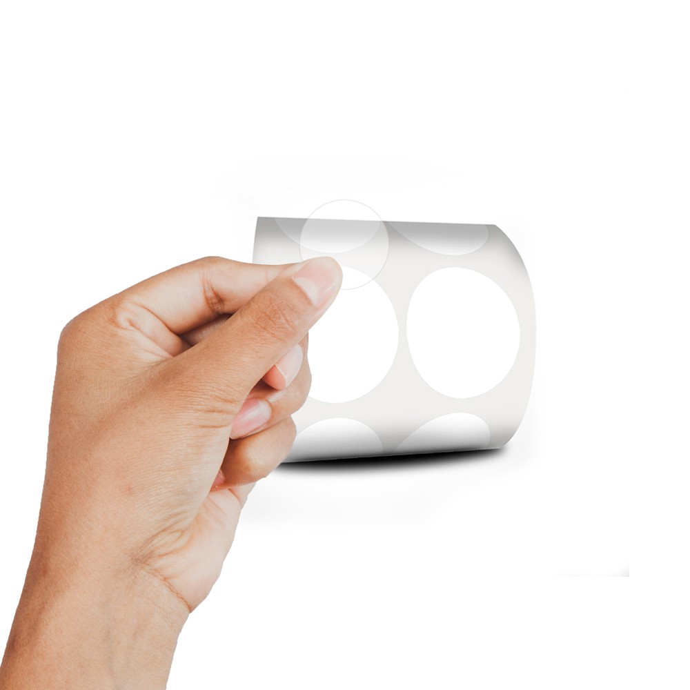 Etiqueta Redonda - Etiquetas Adesivas Bolinha Transparente 3 cm 15 Mil - imagem 1